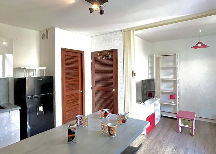 T2 Avec Terrasse, Climatisation Et Parking A 300m De La Au Barcares - Fr-1-529-258 * לה ברקרה
